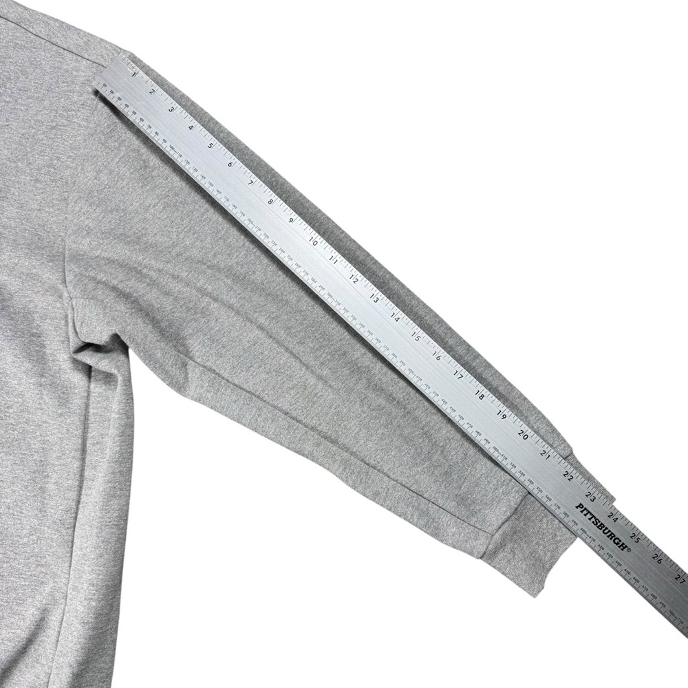 Polo Ralph Lauren Men’s 2XB Grey Double‑Knit Quarter‑Snap Pullover - Picture 11 of 12